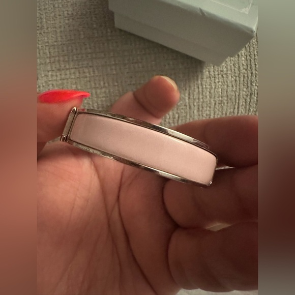 Hermes pink/silver clic H bracelet - Picture 2 of 4